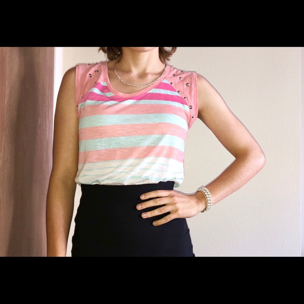 Striped Pastel Tee Shirt
